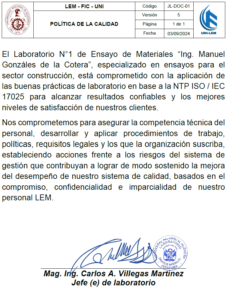 Politica de Calidad